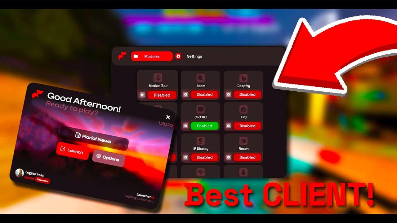 🚀 Flarial Client – أفضل Client لماينكرافت بيدروك لتحسين الأداء وواجهة اللعب 🔥