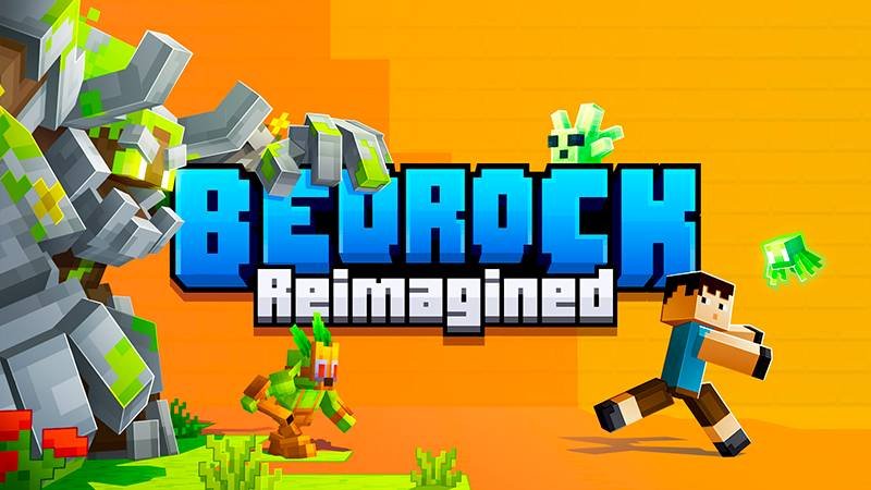 إضافة Bedrock Reimagined v1.0.91 لماينكرافت بيدروك مع بوسات ضخمة وسحر ومانا وأسلحة جديدة ومناجم وهياكل فريدة.
